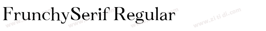 FrunchySerif Regular字体转换 FrunchySerif Regular字体转换